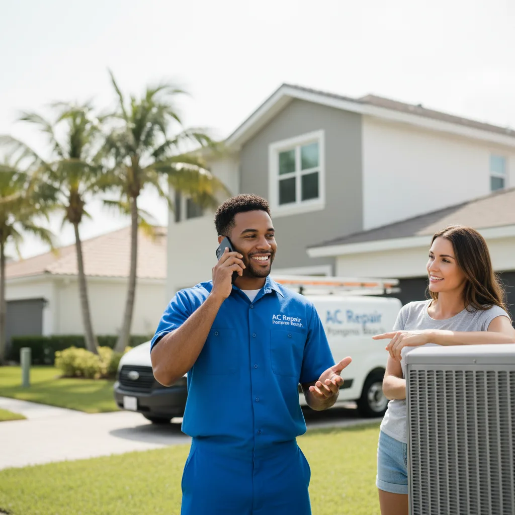 AC Repair Pompano Beach customer support in Sherman